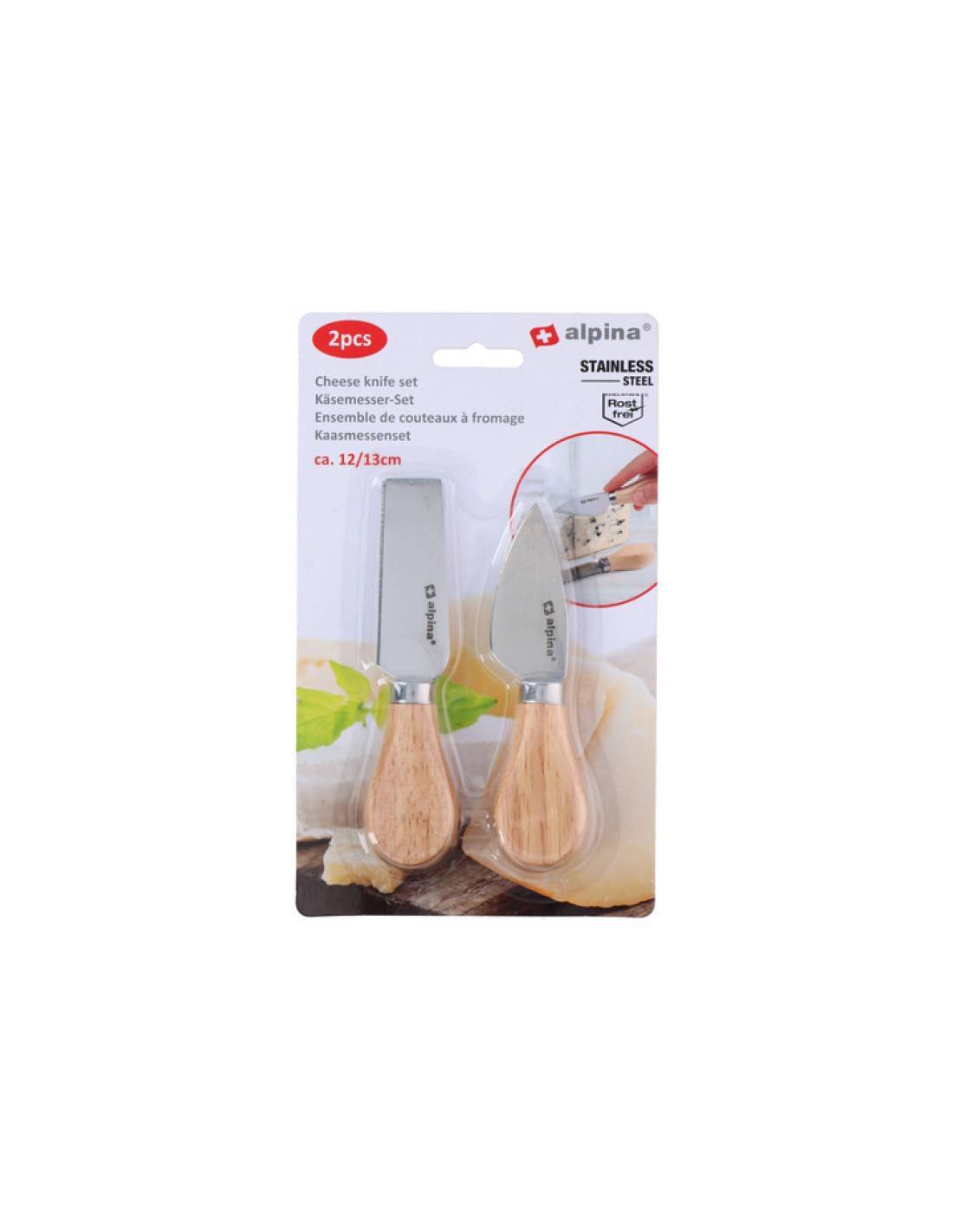 Μαχαίρι τυριού 2σχέδια 13/12cm