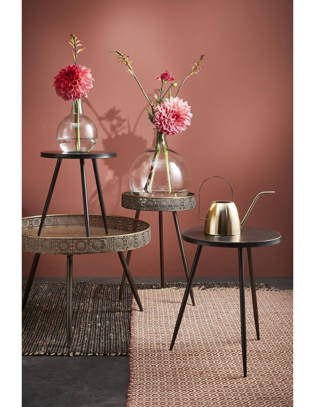 Ποτιστήρι μεταλ.χρυσό 30,5Χ15Χ23