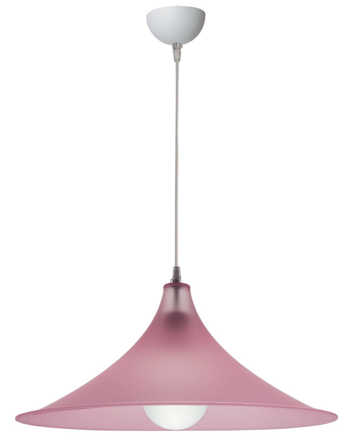 Φωτιστικό μονόφωτο Plexiglass ροζ σατινέ Ε27 Φ40