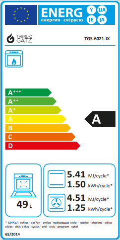 ΚΟΥΖΙΝΑ ΑΕΡΙΟΥ TGS 6021 IX MULTIGAS Υγραέριο