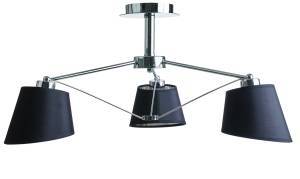 Φωτιστικό Πολύφωτο 3φ Μέταλλο/Αμπαζούρ χρώμιο Ε27