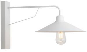 Απλίκα μεταλλική λευκή Ε27