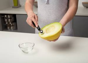 Ανοξείδωτο εργαλείο κοπής φρούτων σε μπάλες Misty 18cm