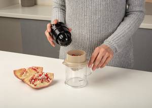 Πολυλειτουργικός αποχυμωτής χειρός πλαστικός Misty 17cm