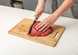 Aνοξείδωτο ατσάλινο μαχαίρι Butcher Terrestrial με ξύλινη λαβή 30cm