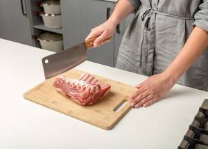 Aνοξείδωτος ατσάλινος μπαλτάς Terrestrial με ξύλινη λαβή 30cm