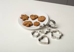 Ανοξείδωτα τσέρκια - κουπ πατ για μπισκότα Misty σετ 15τεμ