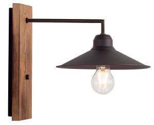 Απλίκα Ξύλο/Μέταλλο σκουριά Ε27