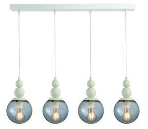 Φωτιστικό Πολύφωτο 4φ Μέταλλο/Γυαλί Ε27