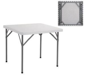 BLOW Τραπέζι Συνεδρίου - Catering Πτυσσόμενο, Μέταλλο Βαφή Γκρι, HDPE Άσπρο Ε-00011447 ΕΟ173