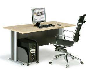 BASIC Γραφείο Απόχρωση Dark Grey - Beech Ε-00007334 ΕΟ997