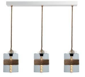 Φωτιστικό Πολύφωτο 3φ Μέταλλο μαύρο/Γυαλί Ε27