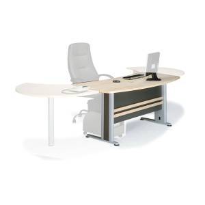 EXECUTIVE Γραφείο Απόχρωση Dark Grey - Beech Ε-00007329 ΕΟ999Γ