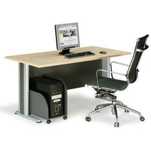 BASIC Γραφείο Απόχρωση Dark Grey - Beech Ε-00007333 ΕΟ998