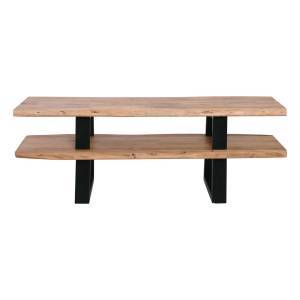 LIZARD Έπιπλο TV Μέταλλο Βαφή Μαύρο, Ξύλο Ακακία Φυσικό Ε-00021257 ΕΑ7091