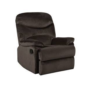 LUISA Πολυθρόνα Relax Σαλονιού - Καθιστικού Σκούρο Καφέ Velure Ε-00021785 Ε9780,2
