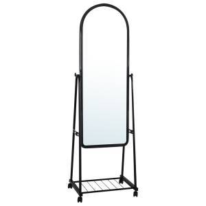 ROLLAND Small Καθρέπτης Δαπέδου, Μέταλλο Βαφή Μαύρο Ε-00021875 Ε7189,1