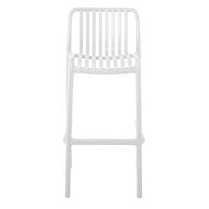 MODA Σκαμπό Bar Στοιβαζόμενη PP - UV Άσπρο Ε-00024294 Ε3802,1