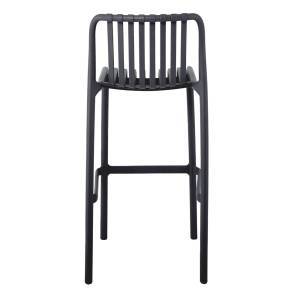 MODA Σκαμπό Bar Στοιβαζόμενη PP - UV Ανθρακί Ε-00024295 Ε3802,2