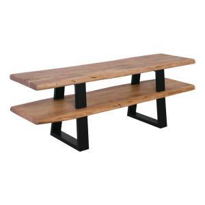 LIZARD Έπιπλο TV Μέταλλο Βαφή Μαύρο, Ξύλο Ακακία Φυσικό Ε-00021257 ΕΑ7091