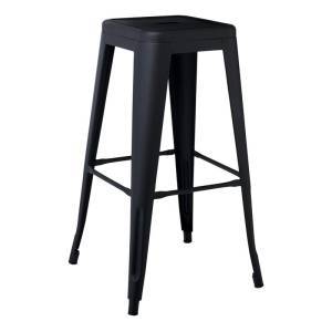 RELIX Σκαμπό Bar, Μέταλλο Βαφή Μαύρο Extra Matte Ε-00016384 Ε5190,1ΜW