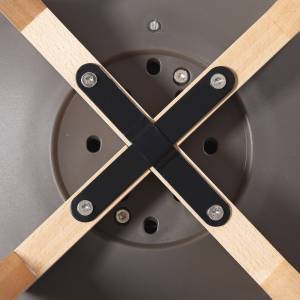 MARTIN Καρέκλα Τραπεζαρίας Metal Cross Ξύλο, PP Sand Beige, Αμοντάριστη Ταπετσαρία Ε-00019986 ΕΜ136,90W