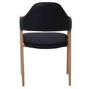 DELTA Πολυθρόνα Μέταλλο Βαφή Φυσικό, Pu Μαύρο Ε-00020515 ΕΜ130,6