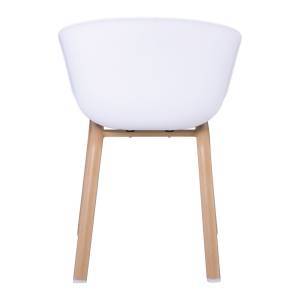 OPTIM Πολυθρόνα Μέταλλο Βαφή Φυσικό, PP Άσπρο, Ύφασμα Lime Ε-00022389 ΕΜ140,4F