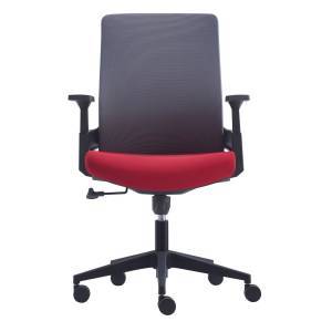 BF8950 Πολυθρόνα Γραφείου Mesh Γκρι, Ύφασμα  Μπορντώ Ε-00022906 ΕΟ529,20