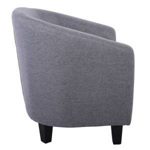 BOGA Πολυθρόνα Σαλονιού Καθιστικού, Ύφασμα Γκρι Ε-00023467 Ε7129,7W