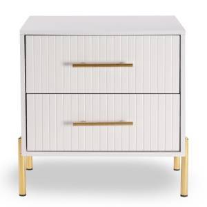 FINO Κομοδίνο με 2 Συρτάρια, Άσπρο Ε-00024408 Ε7010,1