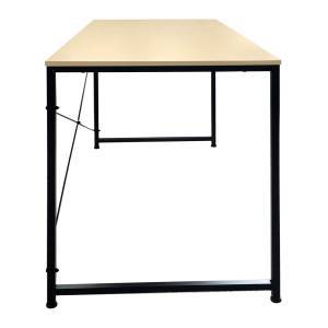 ΓΡΑΦΕΙΟ Η/Υ Μέταλλο Βαφή Μαύρο, Melamine Beech Ε-00024822 ΕΟ412,1