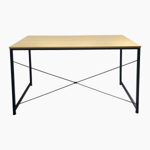 ΓΡΑΦΕΙΟ Η/Υ Μέταλλο Βαφή Μαύρο, Melamine Beech Ε-00024822 ΕΟ412,1