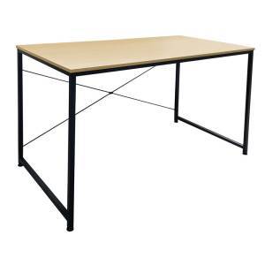 ΓΡΑΦΕΙΟ Η/Υ Μέταλλο Βαφή Μαύρο, Melamine Beech Ε-00024822 ΕΟ412,1