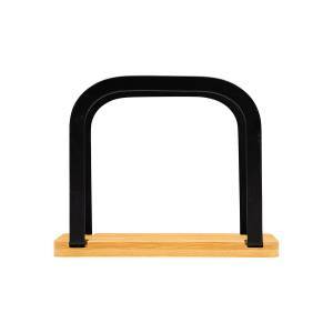 ESTIA ΧΑΡΤΟΠΕΤΣΕΤΟΘΗΚΗ BAMBOO ESSENTIALS ΟΡΘΙΑ ΜΕΤΑΛΛΙΚΗ 15x6x12.5cm ΜΑΥΡΗ