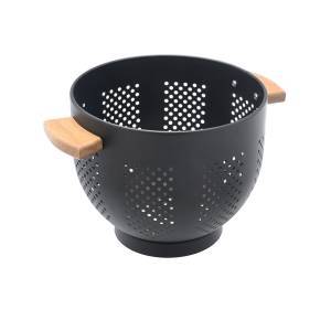 ESTIA ΣΟΥΡΩΤΗΡΙ ΖΥΜΑΡΙΚΩΝ ΜΕΤΑΛΛΙΚΟ 22cm ΜΕ ΞΥΛΙΝΕΣ ΛΑΒΕΣ ΜΑΥΡΟ