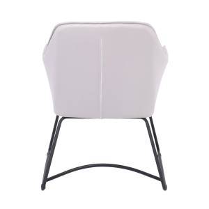 POLLY Πολυθρόνα Μέταλλο Βαφή Μαύρο, Ύφασμα Suede Γκρι Ε-00025098 ΕΜ719,2