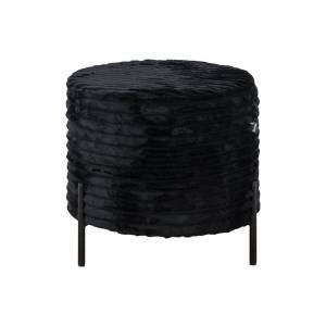 ΣΤΡΟΓΓΥΛΟ ΣΚΑΜΠΟ Fylliana New Lux ΜΑΥΡΟ ΧΡΩΜΑ 46x46x43εκ