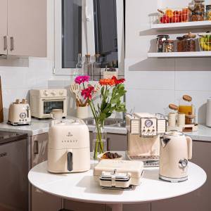 ESTIA ΒΡΑΣΤΗΡΑΣ RETRO EPOQUE ΑΝΟΞΕΙΔΩΤΟΣ 2200w 1.7lt ΚΡΕΜ