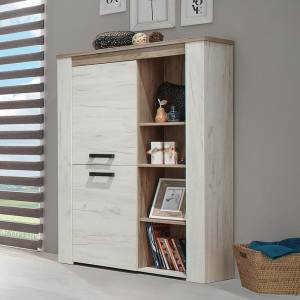 ΒΙΤΡΙΝΑ Kent POP Ν GREY OAK/WHITE OAK 99,5*36,5*146,5