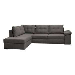 ΚΑΝΑΠΕΣ Fylliana NEW ΑNGELA ΓΚΡΙ ΑΡΙΣΤΕΡΗ ΓΩΝΙΑ ΜΕ ΑΠΟΘΗΚΕΥΤΙΚΟ ΧΩΡΟ 270x180x80