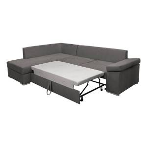 ΚΑΝΑΠΕΣ Fylliana NEW ΑNGELA ΓΚΡΙ ΑΡΙΣΤΕΡΗ ΓΩΝΙΑ ΜΕ ΑΠΟΘΗΚΕΥΤΙΚΟ ΧΩΡΟ 270x180x80