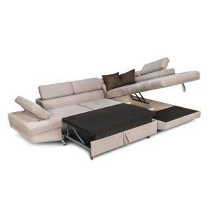 ΚΑΝΑΠΕΣ ΓΩΝΙΑ Fylliana RIO-M 3+4 ΔΕΞΙΑ TAUPE / ΚΑΦΕ 278*192*79