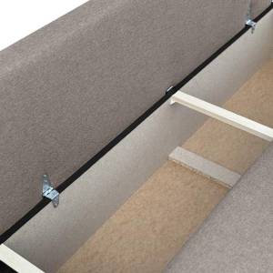 ΚΑΝΑΠΕΣ-ΚΡΕΒΑΤΙ Fylliana Nuvia ΜΠΕΖ ΥΦΑΣΜΑ 190x80x85εκ