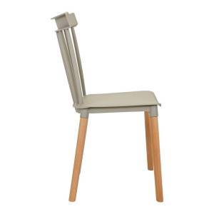 ΚΑΡΕΚΛΑ ΤΡΑΠΕΖΑΡΙΑΣ Fylliana Rubina ΑΝΟΙΧΤΟ ΓΚΡΙ ΧΡΩΜΑ 51x50x84εκ