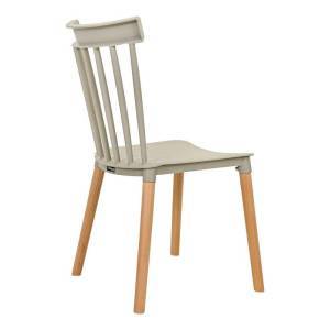 ΚΑΡΕΚΛΑ ΤΡΑΠΕΖΑΡΙΑΣ Fylliana Rubina ΑΝΟΙΧΤΟ ΓΚΡΙ ΧΡΩΜΑ 51x50x84εκ