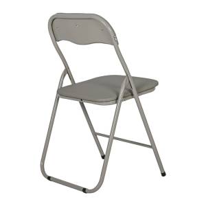 ΜΕΤΑΛΛΙΚΗ ΑΝΑΔΙΠΛΟΥΜΕΝΗ ΚΑΡΕΚΛΑ Fylliana 758 ΓΚΡΙ ΧΡΩΜΑ 43x44x78εκ