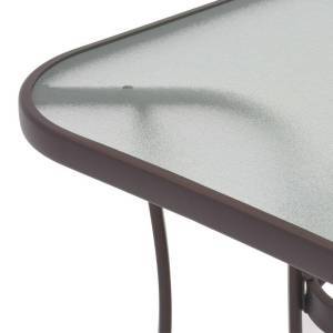 ΤΡΑΠΕΖΙ ΕΞΟΧΗΣ Fylliana STEEL ΚΑΦΕ 120*70*70 g.r.d