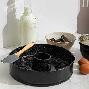 ESTIA ΦΟΡΜΑ ΚΕΪΚ MAGMA ΑΝΘΡΑΚΟΥΧΟΥ ΧΑΛΥΒΑ 28.5x7cm ΜΕ 2 ΒΑΣΕΙΣ