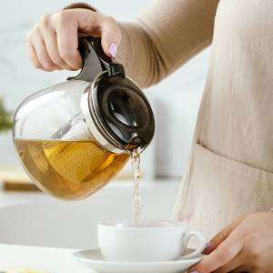 Τσαγιέρα γυάλινη Misty με ανοξείδωτο φίλτρο 1100ml